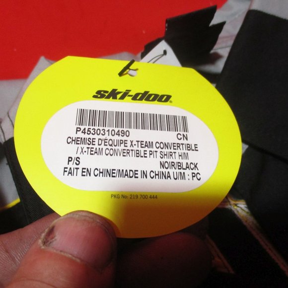 Men's BRP SKI-Doo X-Team Button Down Long Sleeve Machanic Style Shirt Size S NEW - Picture 11 of 12